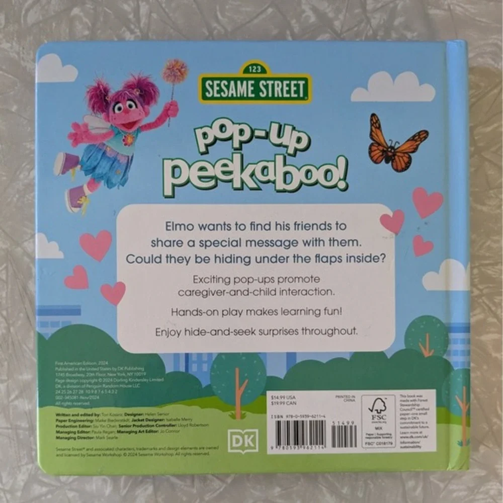 Sesame Street Pop-Up Peekaboo‎ Elmo Loves You DK Board Book